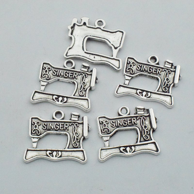 iloveDIYbeads Sewing Charms Collection-100g About (60-65pcs) Antique Silver Craft Supplies Sewing Charms Pendants for Crafting  Jewelry Findings Making Accessory for DIY Necklace Bracelet (M003) - Image 5